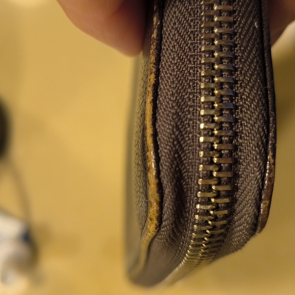 Zip Around Metallic Coach Wallet - Picture 5 of 10